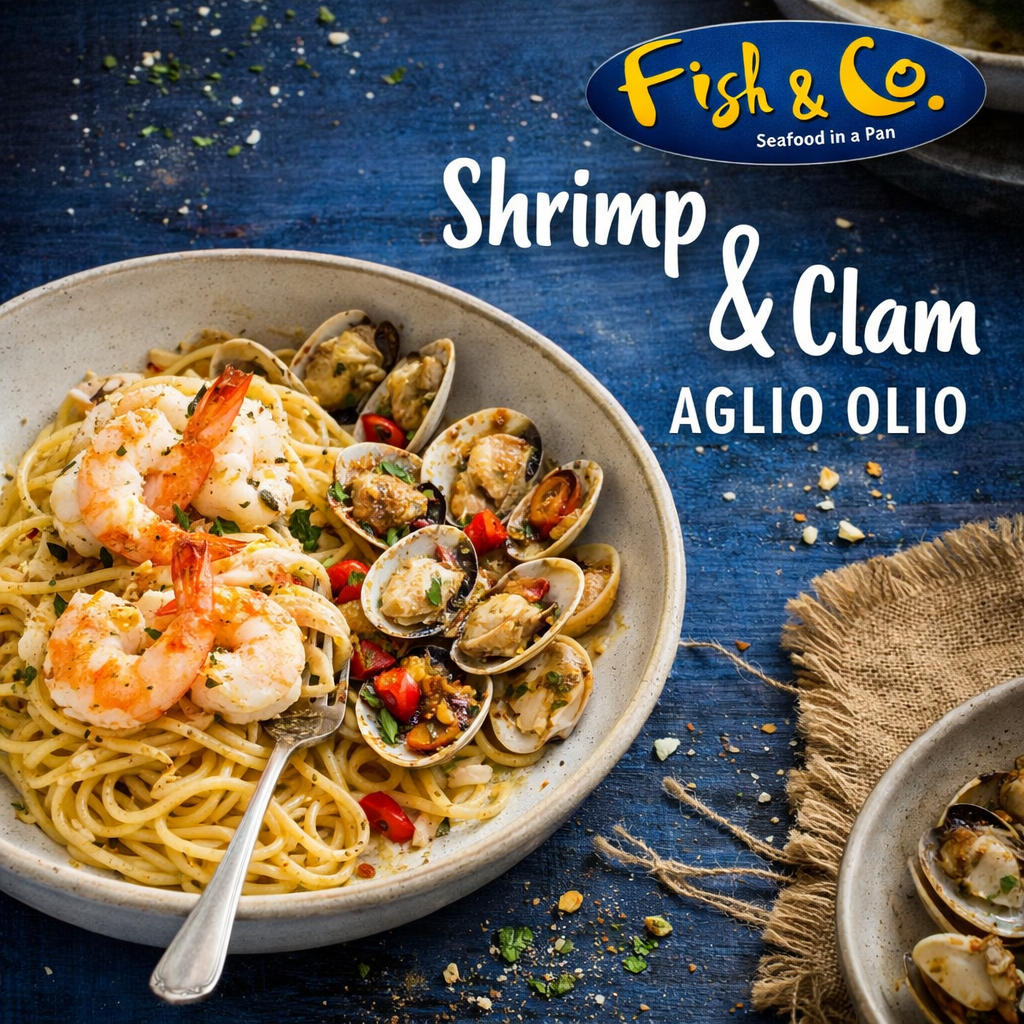 Shrimp & Clam Aglio Olio Fish & Co